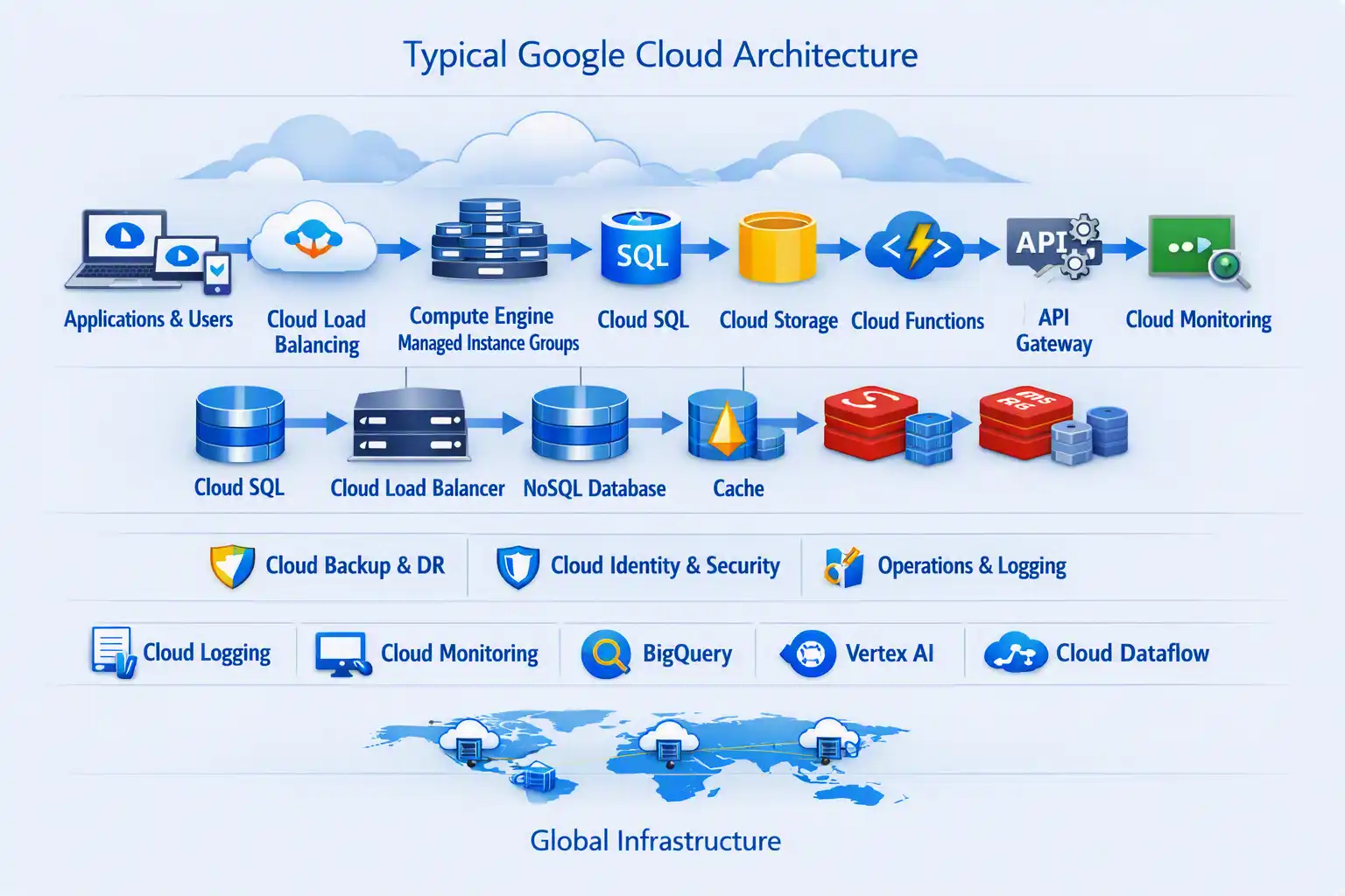 Typical Google Cloud Architecture